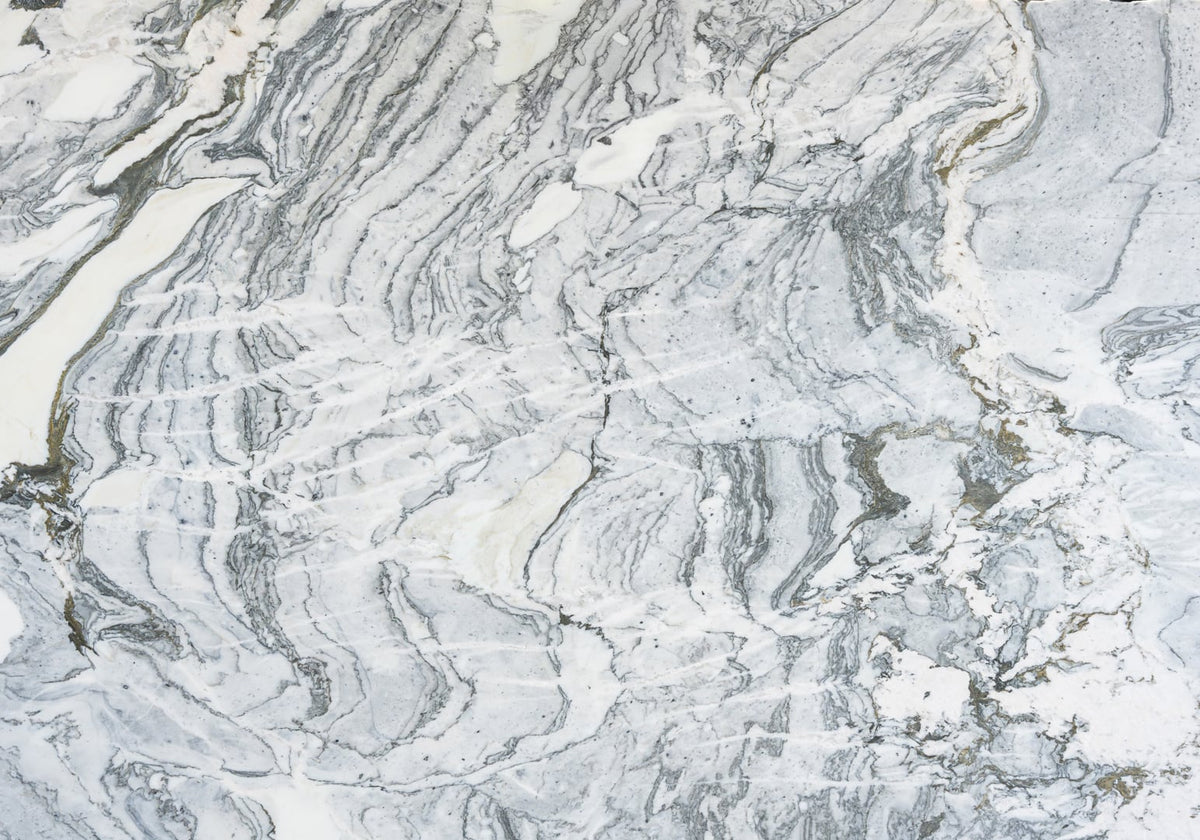 Cipollino Gray Honed Marble Slab Random