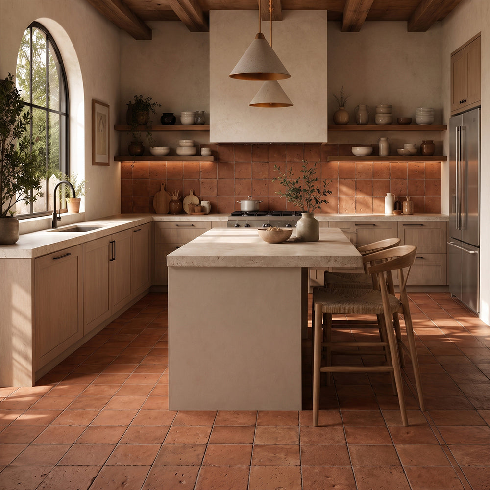 Cotto Med Natural Square Terracotta Tiles 8×8 (TL90805)