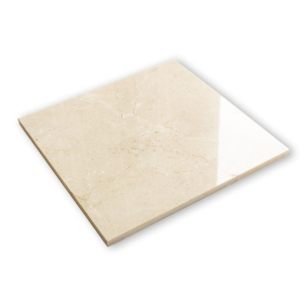 Crema Marfil Polished  Marble Tiles 12×12 (TL12741)