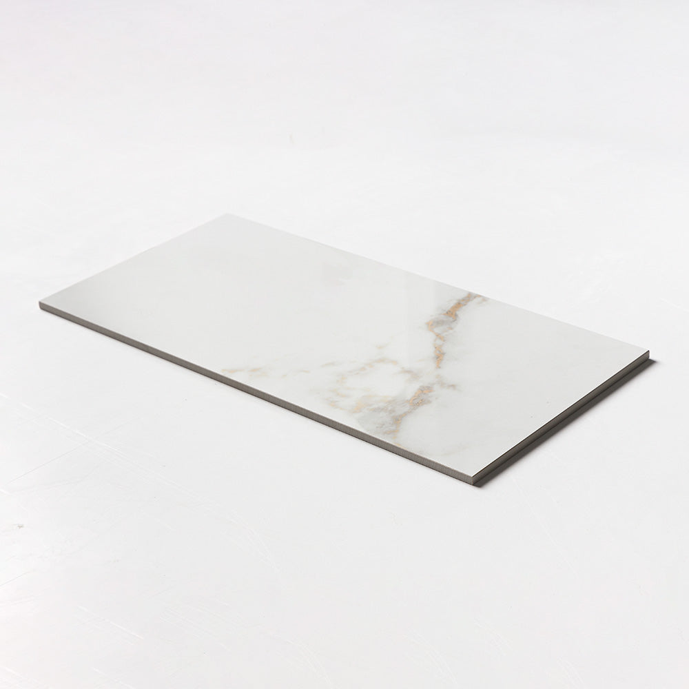 Calacatta Oro Polished  Porcelain Tiles 12×24 (WLE00949)