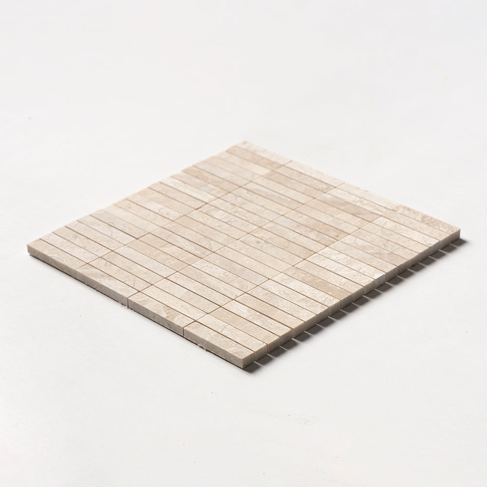 Diana Royal Honed 5/8×3 Marble Mosaics 12×12 (MS90811)