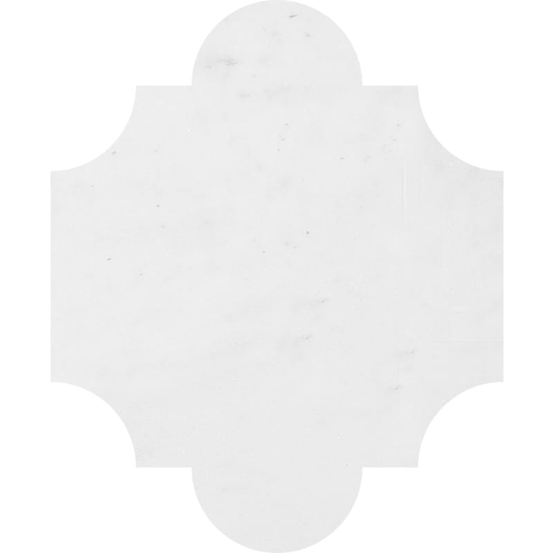 San Felipe Glacier Honed Marble Waterjet Decos 8×9 3/4 Image