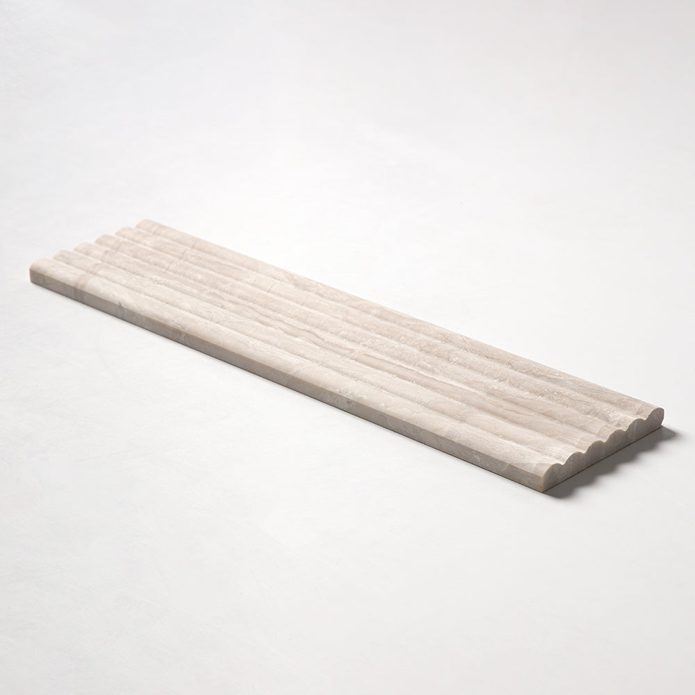 Diana Royal Honed Flute Trim Marble Accent Tiles 6×24 (ML00981)