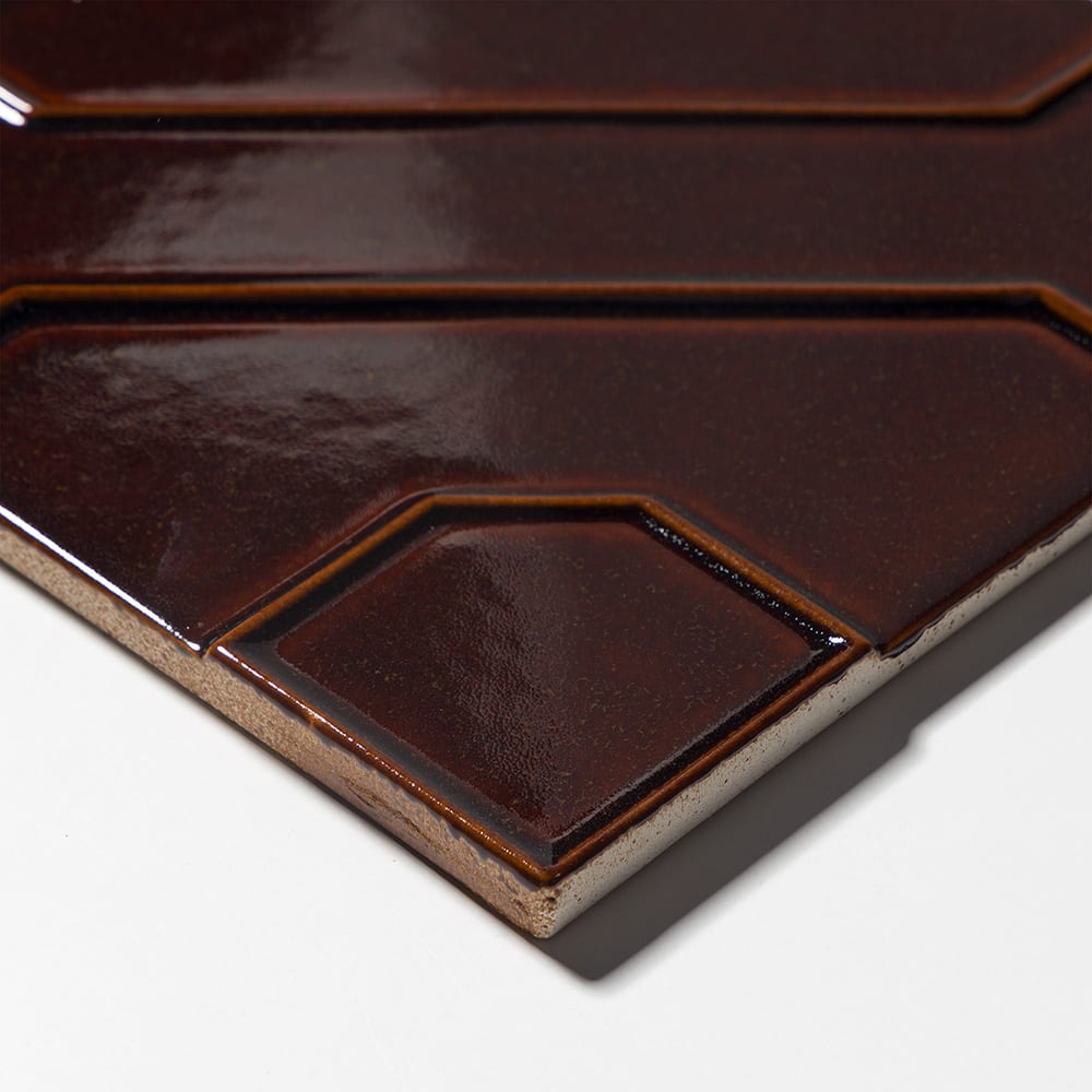 Rich Cinnamon Glossy Kodye Ceramic Accent Tiles 8×8 (TL80881)