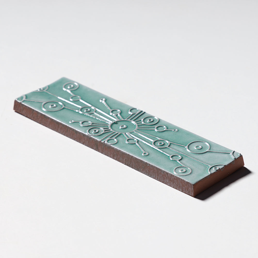 Sage Glossy Stellar Thin Brick Accent Tiles 2 1/4×7 7/8 (TL80809)