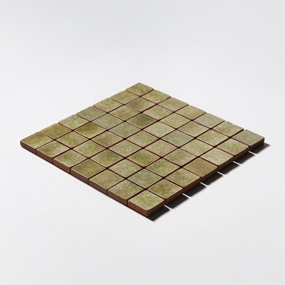Seaweed Tumbled 2×2 Terracotta Mosaics 12×12 (MS80026)