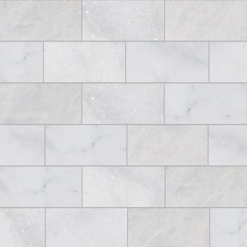 Marble Systems Glacier Marble Tile Glacier matte marble tile pattern swatch — available at Surface Group