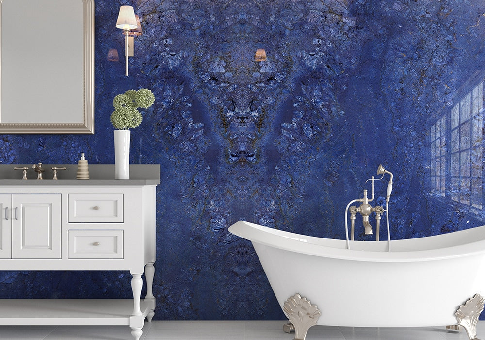 Azul Fiore Polished  Granite Slab Random (SL90594)