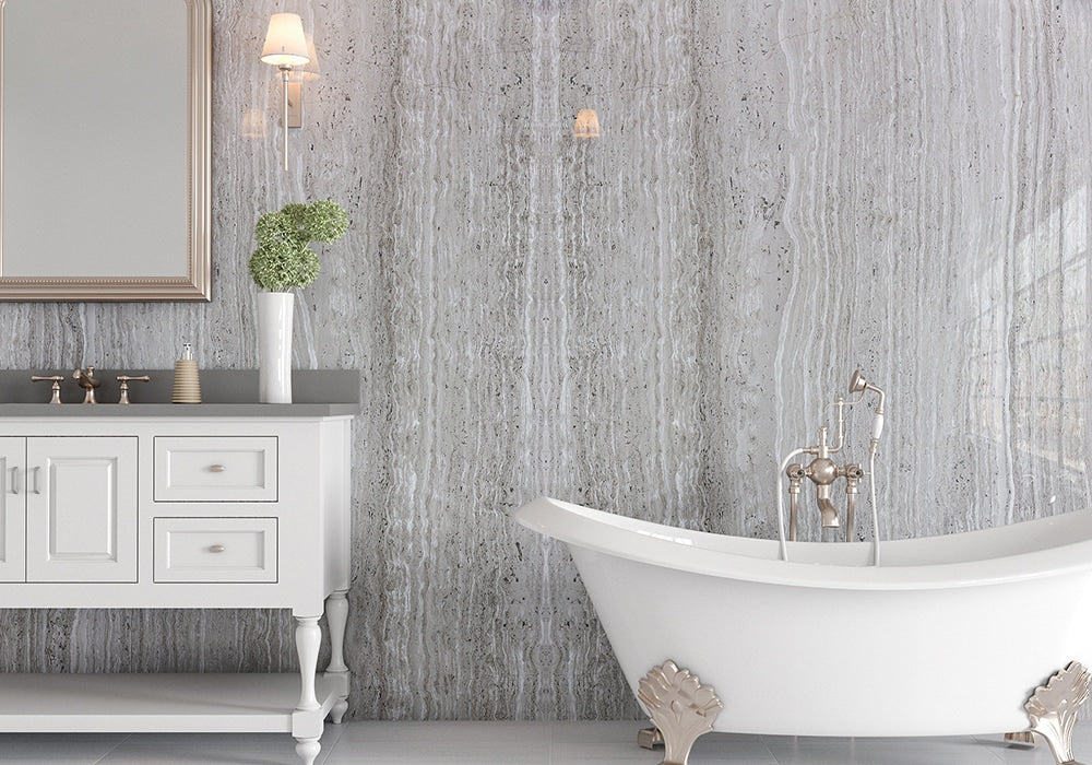 Haisa Light Polished Marble Slab Random 3/4 (SL10456)