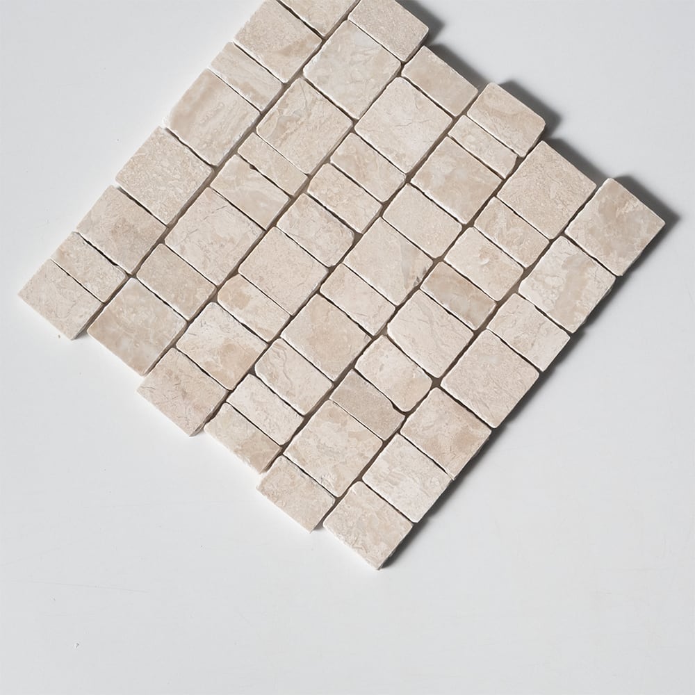 Diana Royal Honed Hand Clipped Staggered Joint 2xfl Marble Mosaics Random (MS02846)
