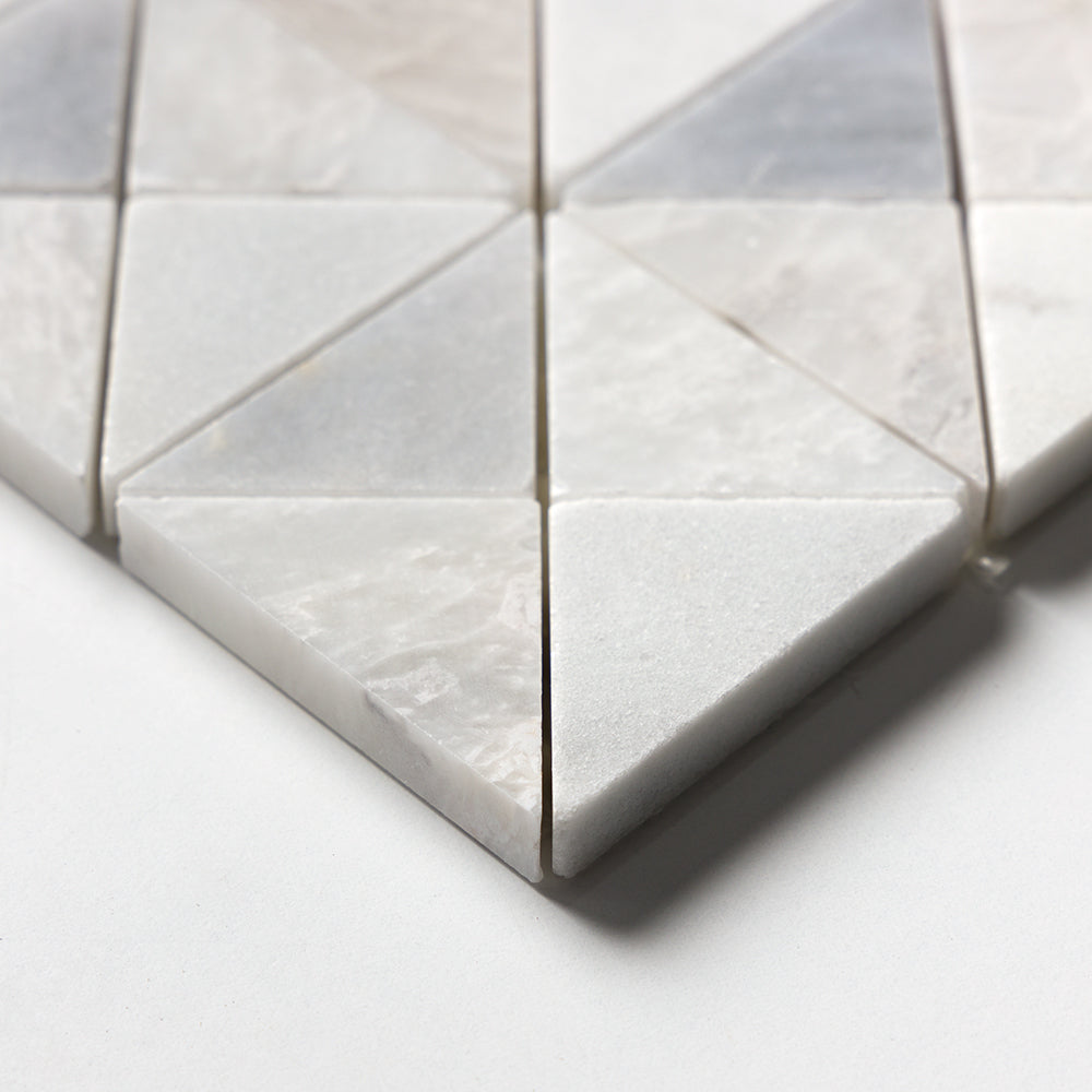 Iceberg, Avenza, Allure Multi Finish Devon Marble Mosaics 12 1/2×12 1/2