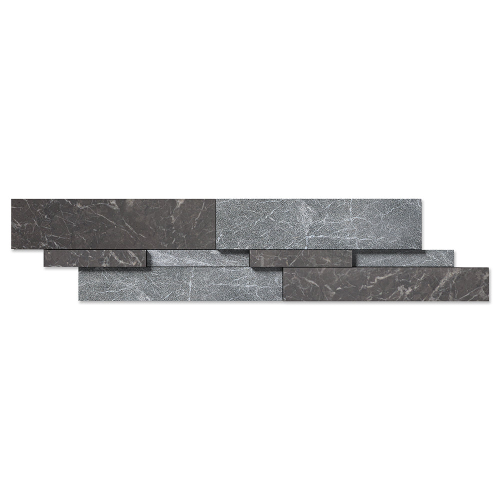 Iris Black Multi Finish Marble Wall Decos New Elevation Pattern Image