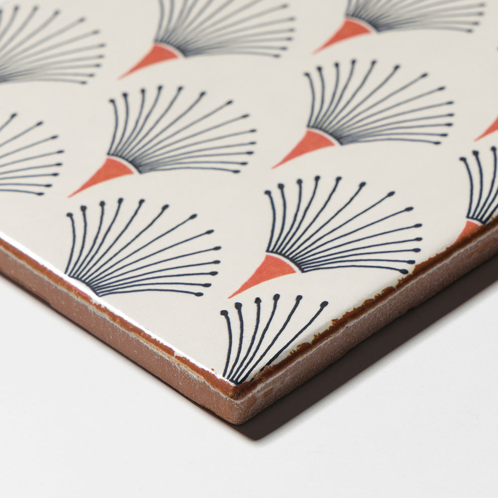 Fanned Matte  Glazed Terracotta Tiles 6×6 (TL80900)
