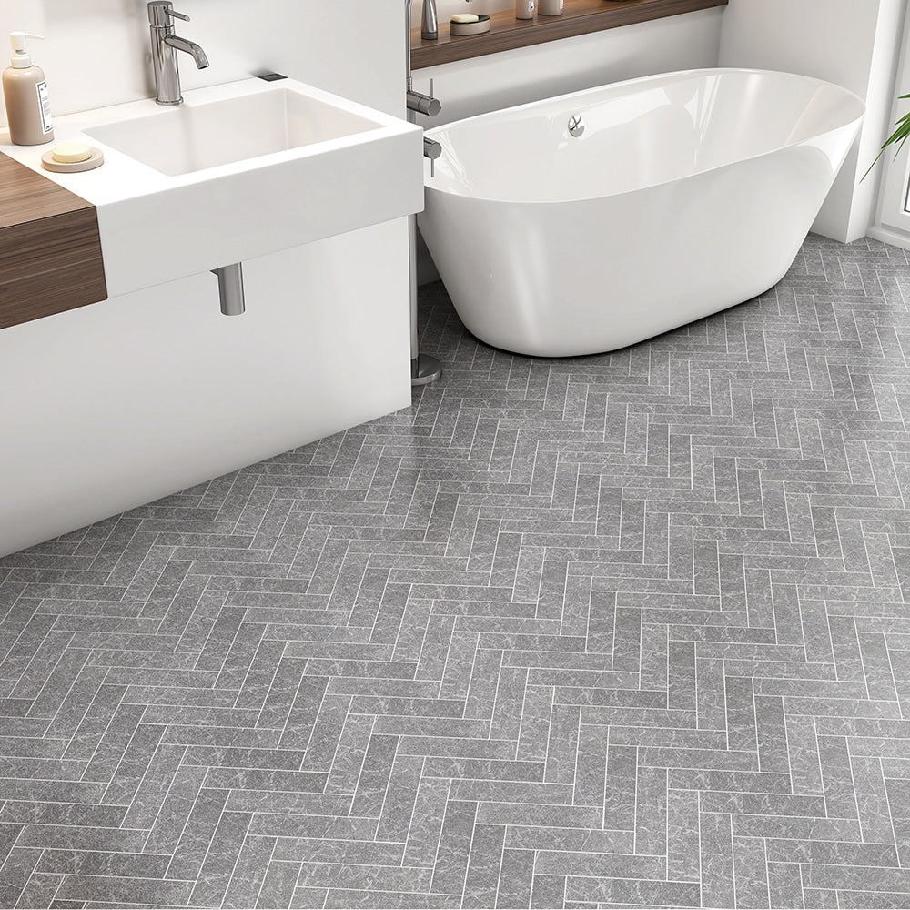 Iris Black Leather Marble Tile 2×8 (TL20036)
