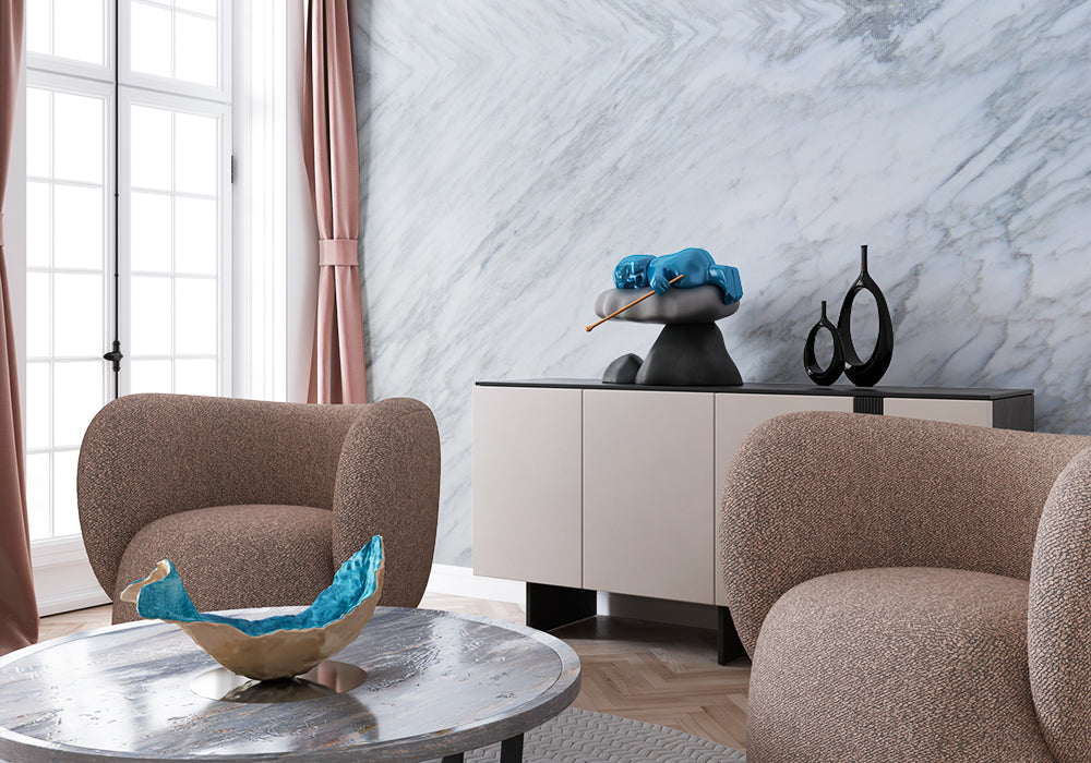 Calacatta Carrara Polished Marble Slab Random