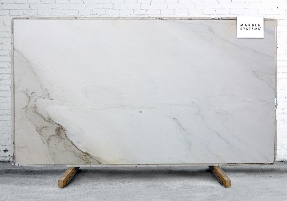 Calacatta Cremo Delicato Extra Honed Marble Slab Random 1 1/4 Image