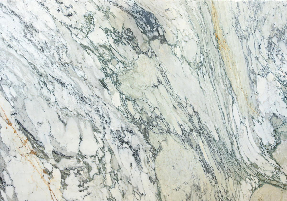 Calacatta Turquoise Polished Marble Slab Random