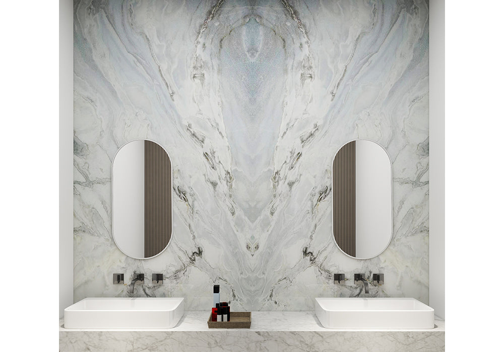 Dover Blue Polished Marble Slab Random 3/4 (SL91151)