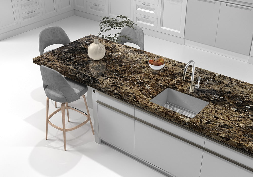 Emperador Dark Polished Marble Slab Random 1 1/4 (SL10332)