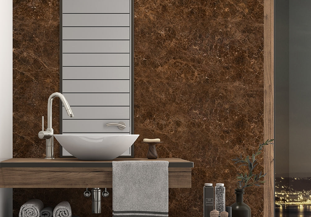 Emperador Dark Polished Marble Slab Random 1 1/4 (SL10332)