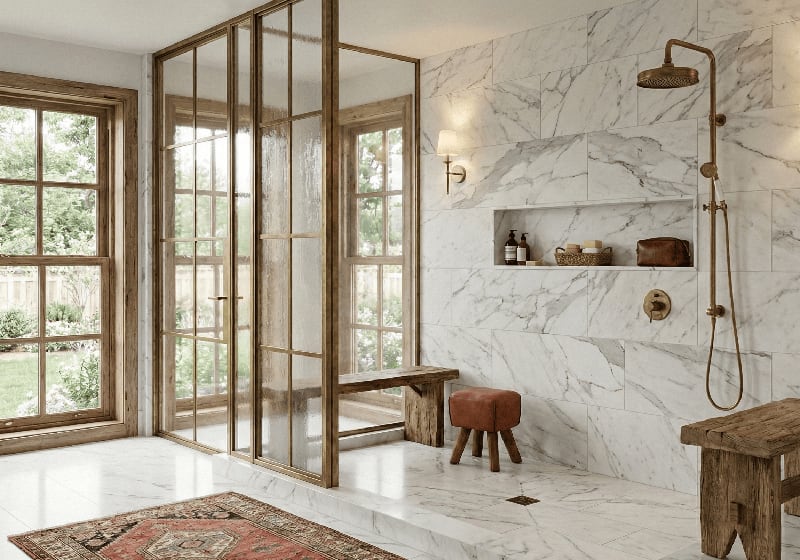 Statuario Honed Marble Slab Random (SL91362)