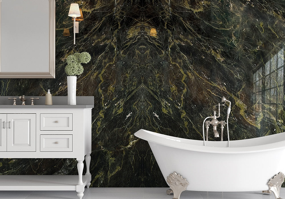 Verde Speranza Polished Marble Slab Random 1 1/4 (SL10692)