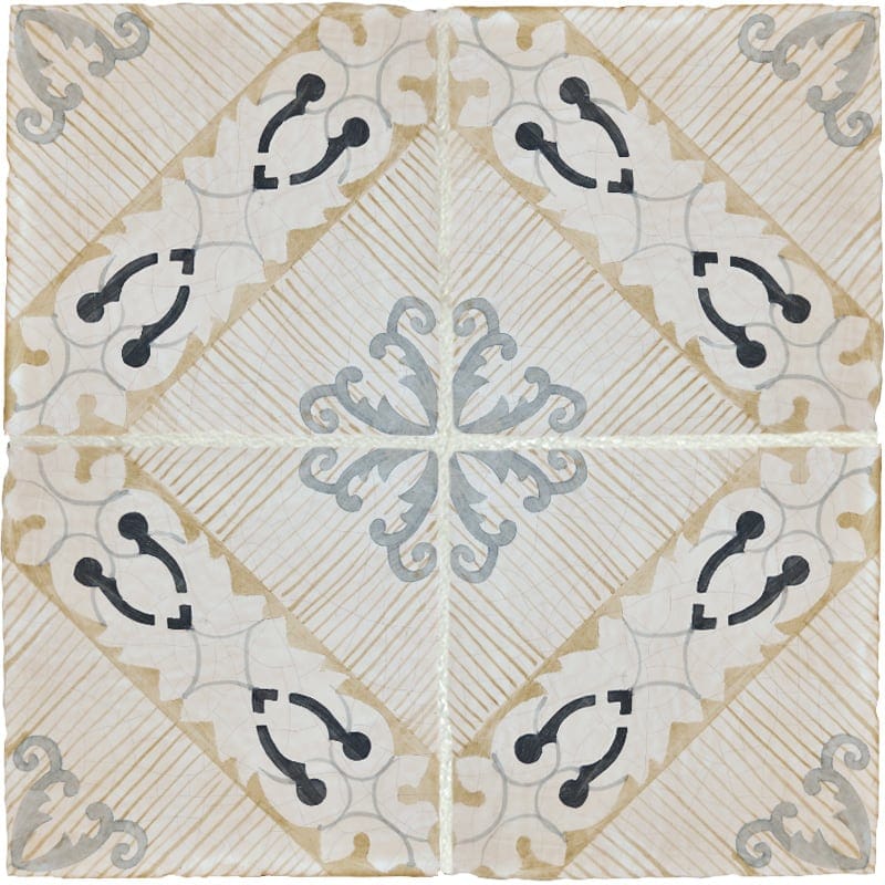 Marble Systems Marsala Classic Baldosa Tile Multicolor satin ceramic tile pattern swatch — available at Surface Group