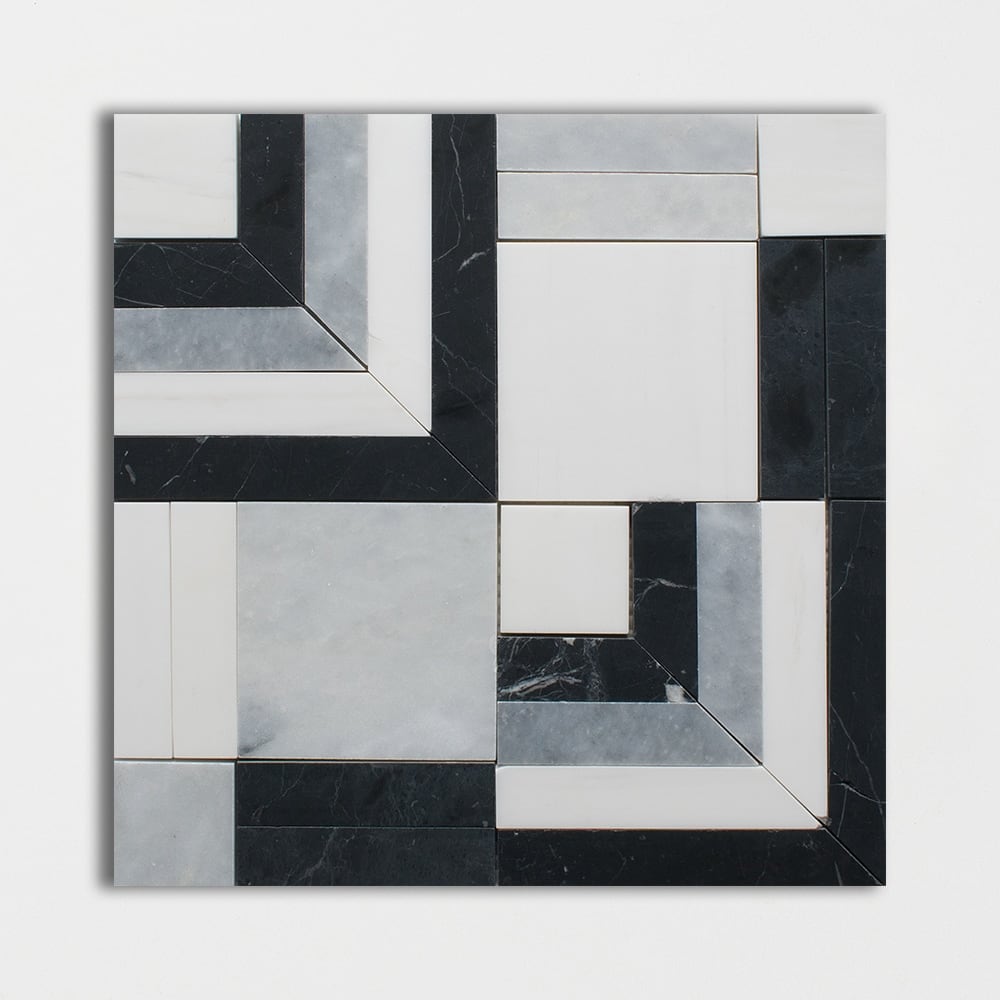 Odin Polished Marble Mosaics 12×13 3/16