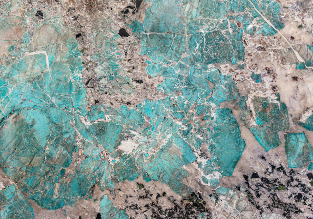 Marble Systems Quartzite Slabs Amazonite glossy quartzite tile — available at Surface Group