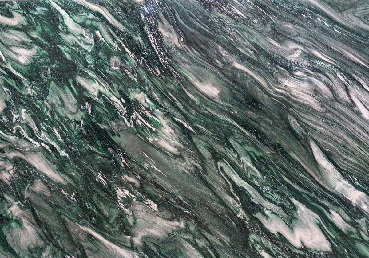 Marble Systems Quartzite Slabs Verde Lapponia glossy quartzite tile — available at Surface Group