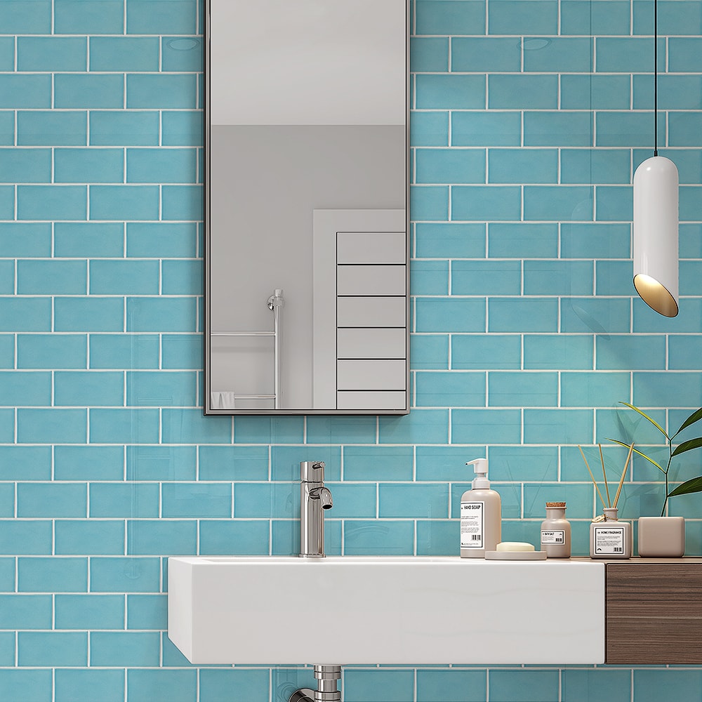 Robin Glossy Subway Ceramic Tiles 3×6