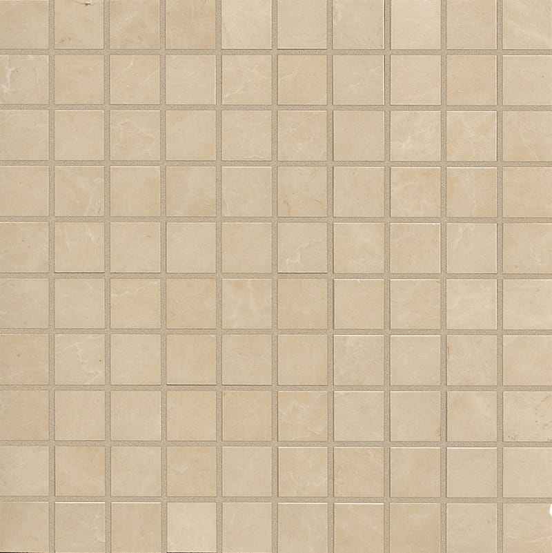 Romance Safari Polished 1×1 Marble Look Porcelain Mosaics 12×12