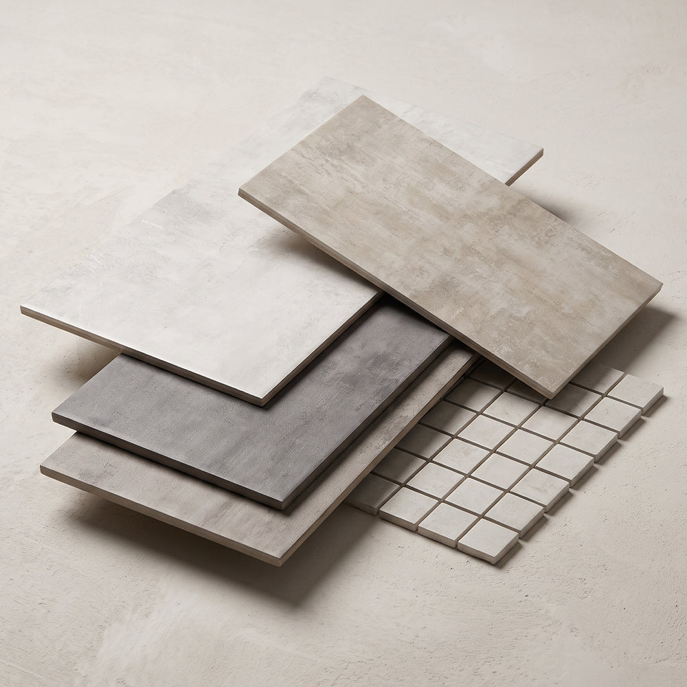 Marble Systems Runway Porcelain Tile Ash matte porcelain tile pattern design — available at Surface Group