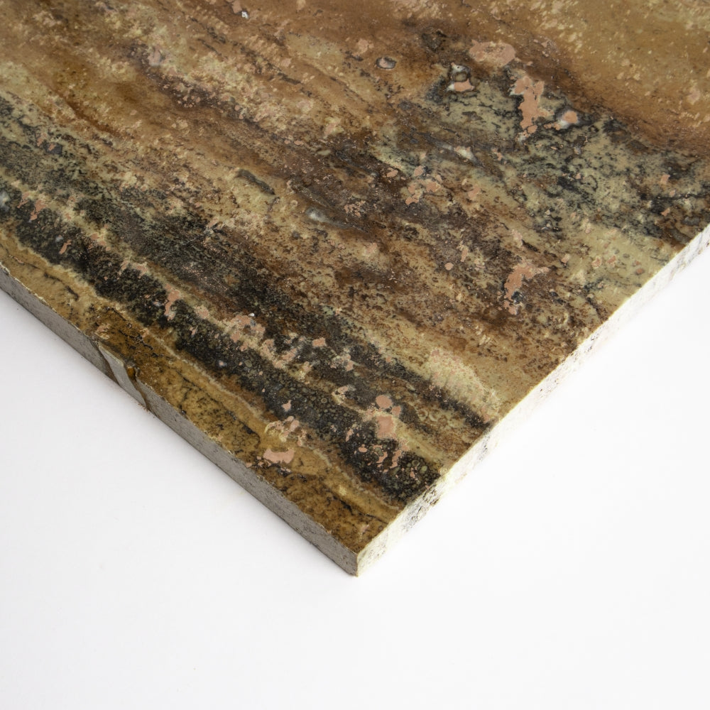 Scabas Red Honed Travertine Tiles 12×12 (TL91383)