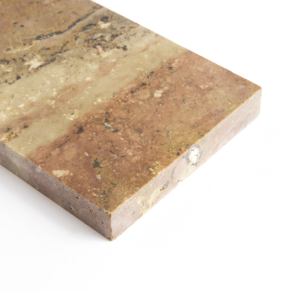 Scabas Red Honed Travertine Tiles 3×6 (TL91380)