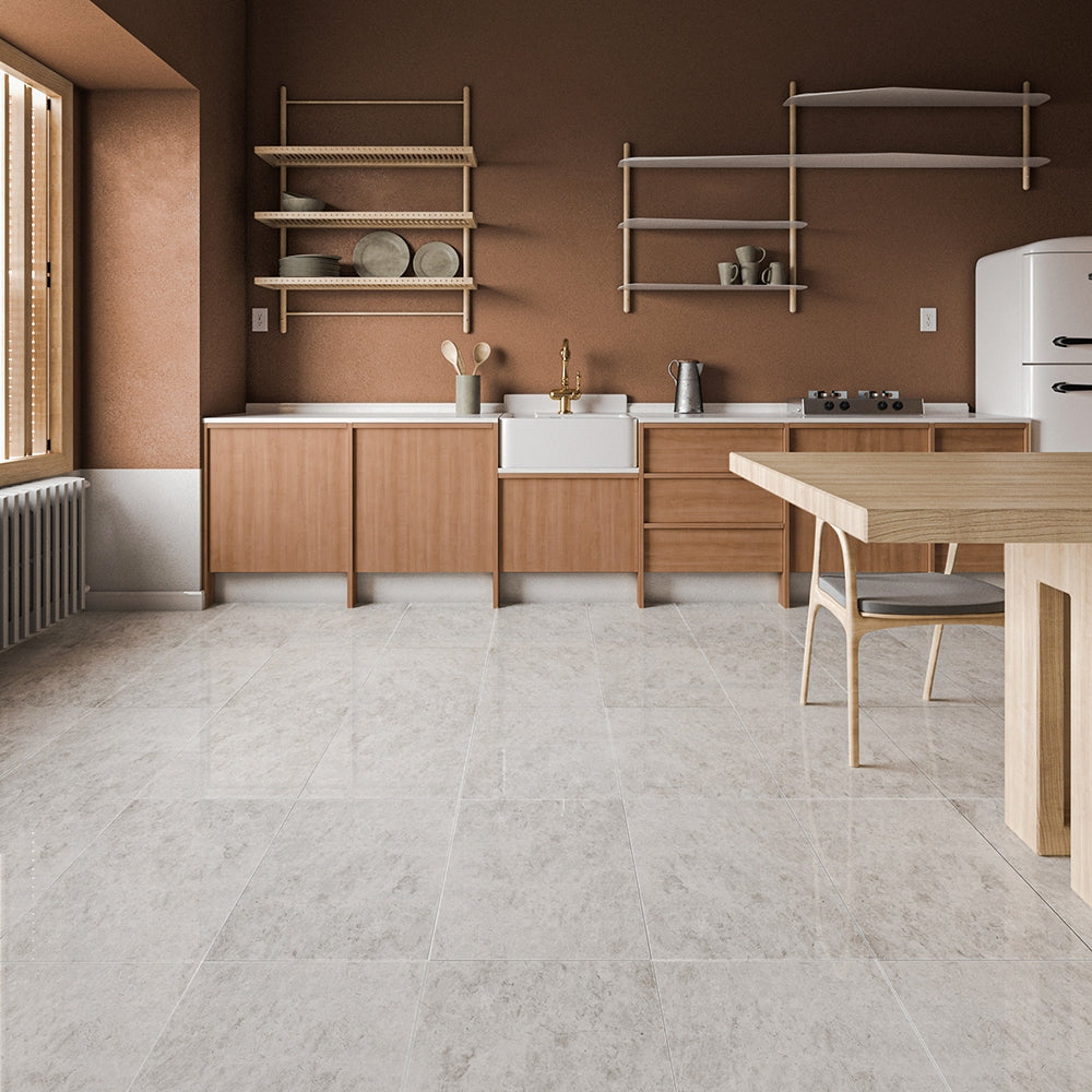 Silver Clouds Polished Marble Tile 12×24 (TL16364)