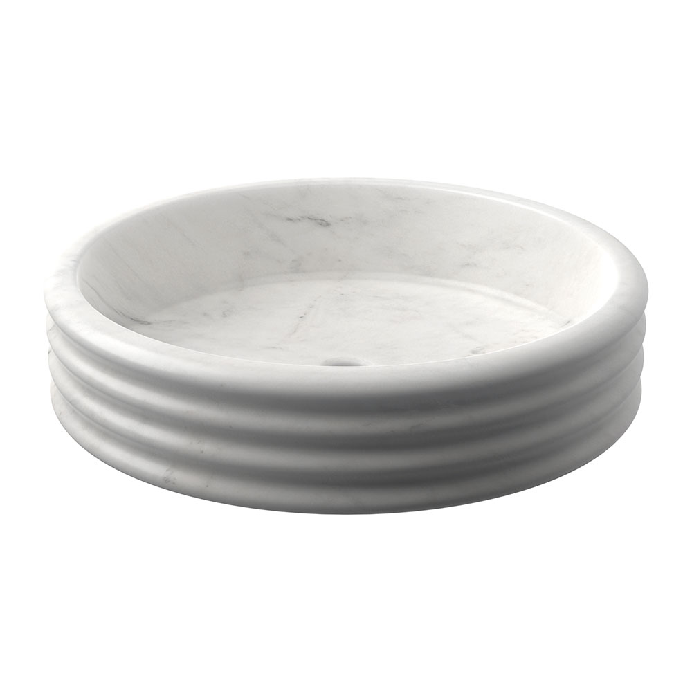 Marble Systems Marble Sinks Avalon matte marble tile close-up view — available at Surface Group