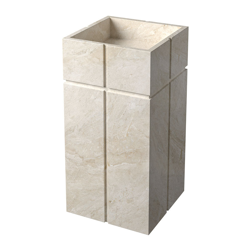 Marble Systems Marble Sinks Diana Royal matte marble tile close-up view — available at Surface Group