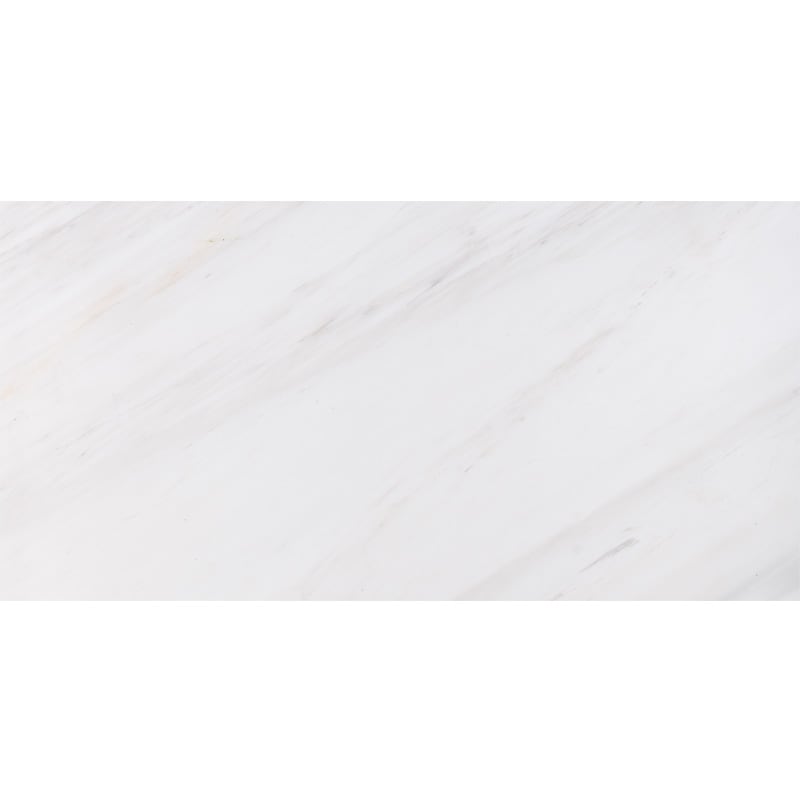Snow White Honed Marble Tile 2 3/4×5 1/2 Image