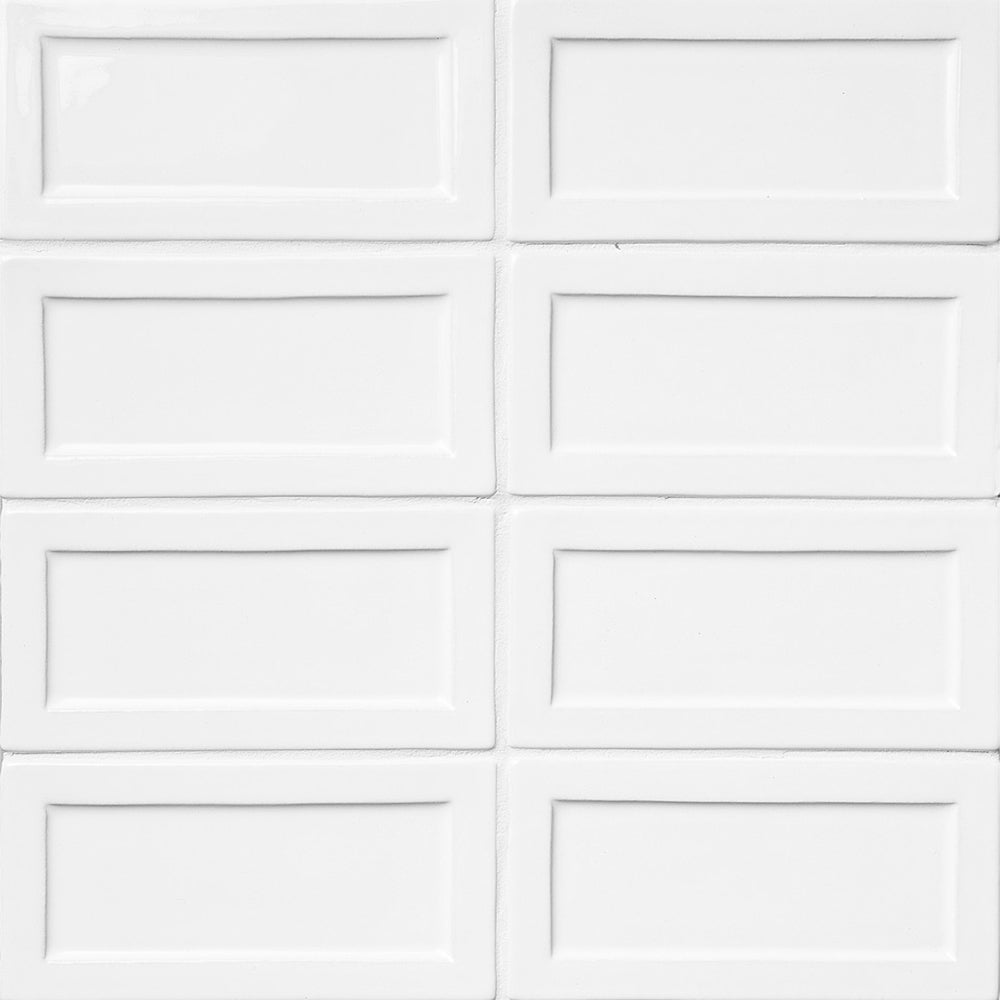 Marble Systems Status Ceramic Royal White glossy ceramic tile pattern swatch — available at Surface Group