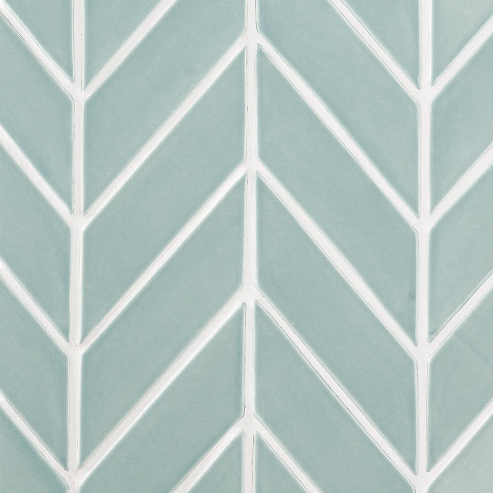 Marble Systems Status Ceramic Witty Green glossy ceramic tile pattern swatch — available at Surface Group