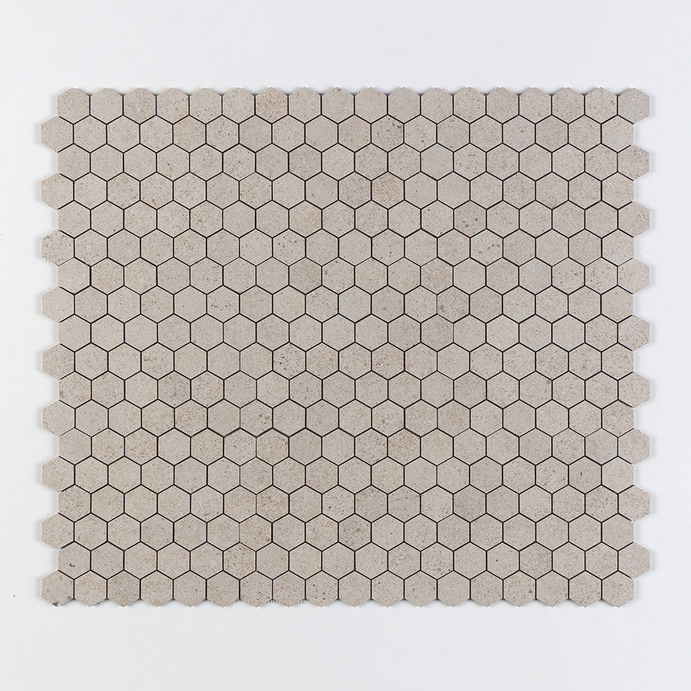 Marble Systems Stonehill Porcelain Octavia Bone glossy porcelain tile pattern swatch — available at Surface Group