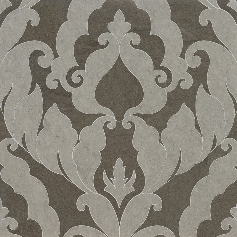 Marble Systems Talya Decorative Marble Britannia matte limestone tile pattern swatch — available at Surface Group