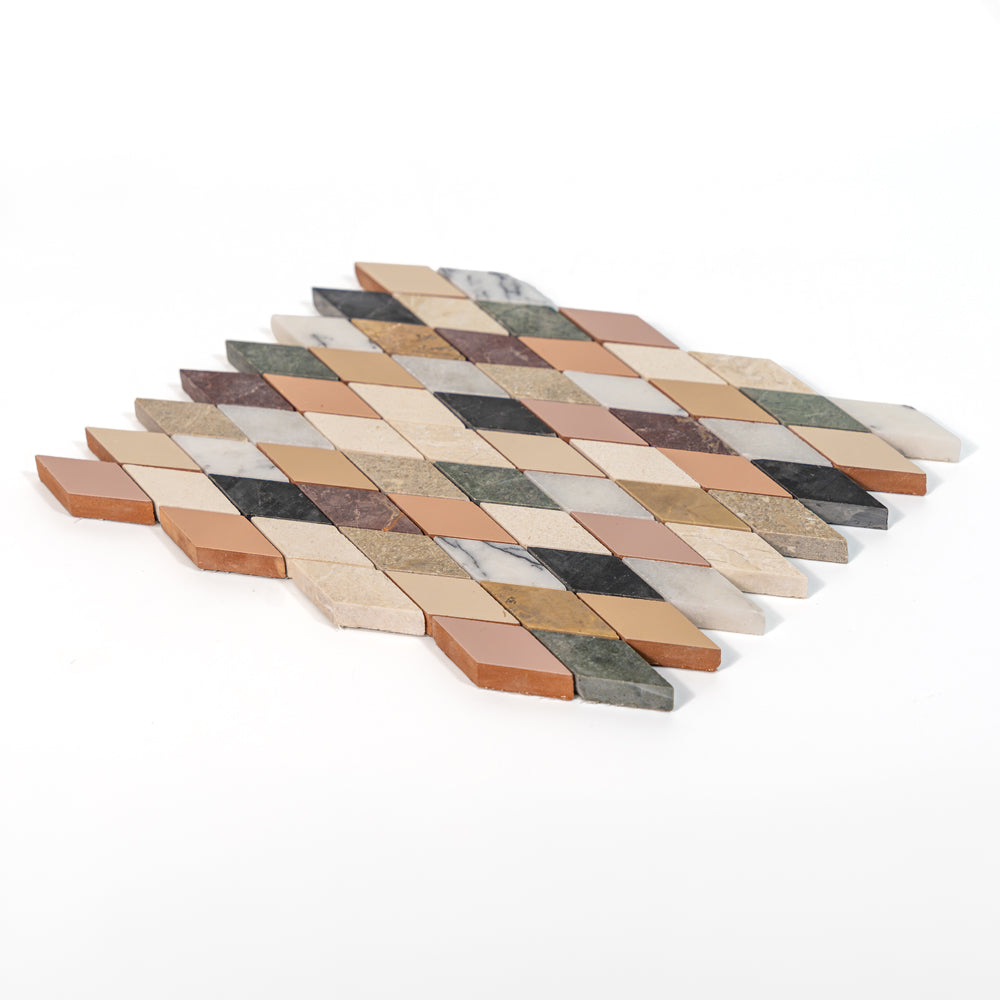Blend Honed Hazem Marble Mosaics 9 3/8×11 3/4
