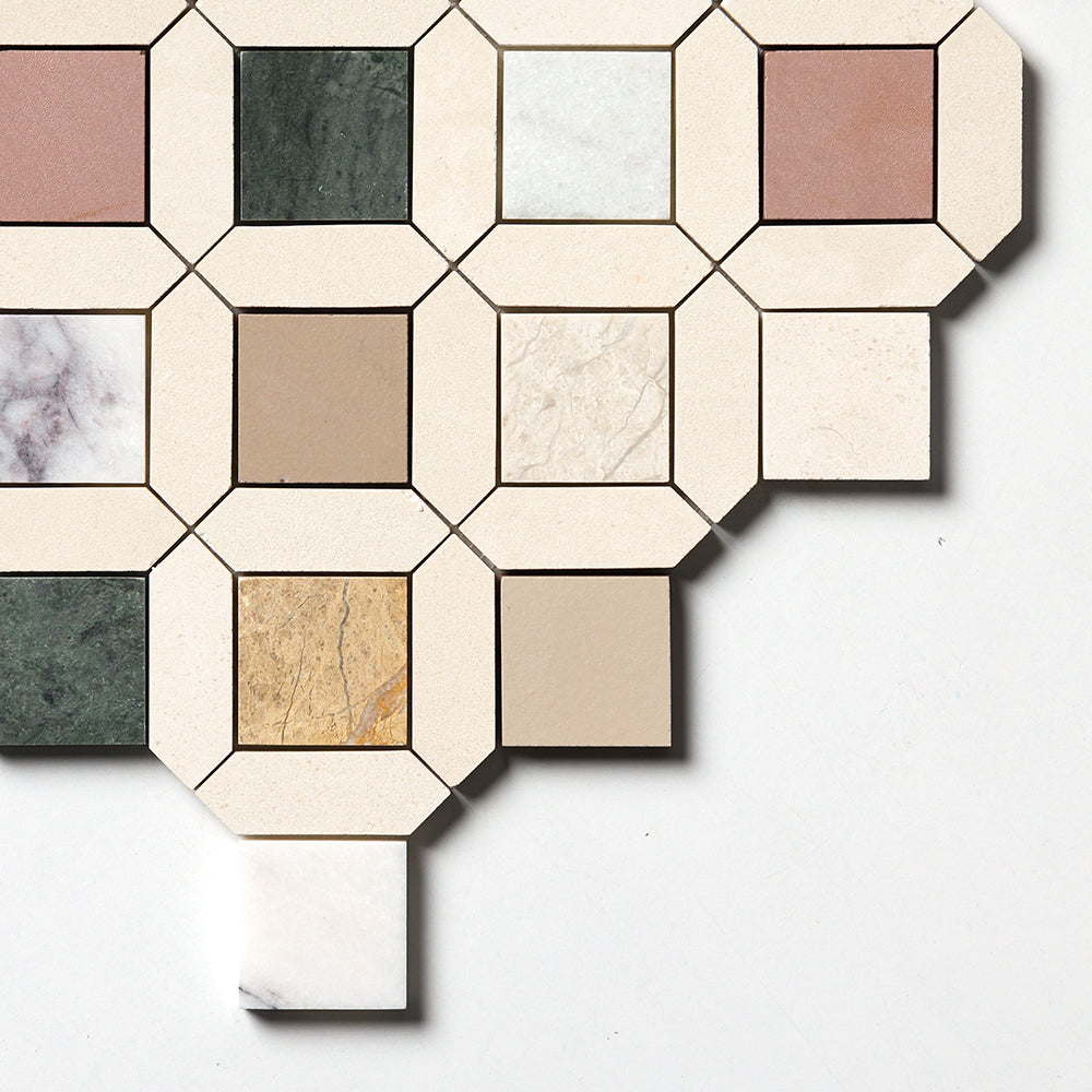 Blend Honed Louna Marble Mosaics 12×12 (MS02195)