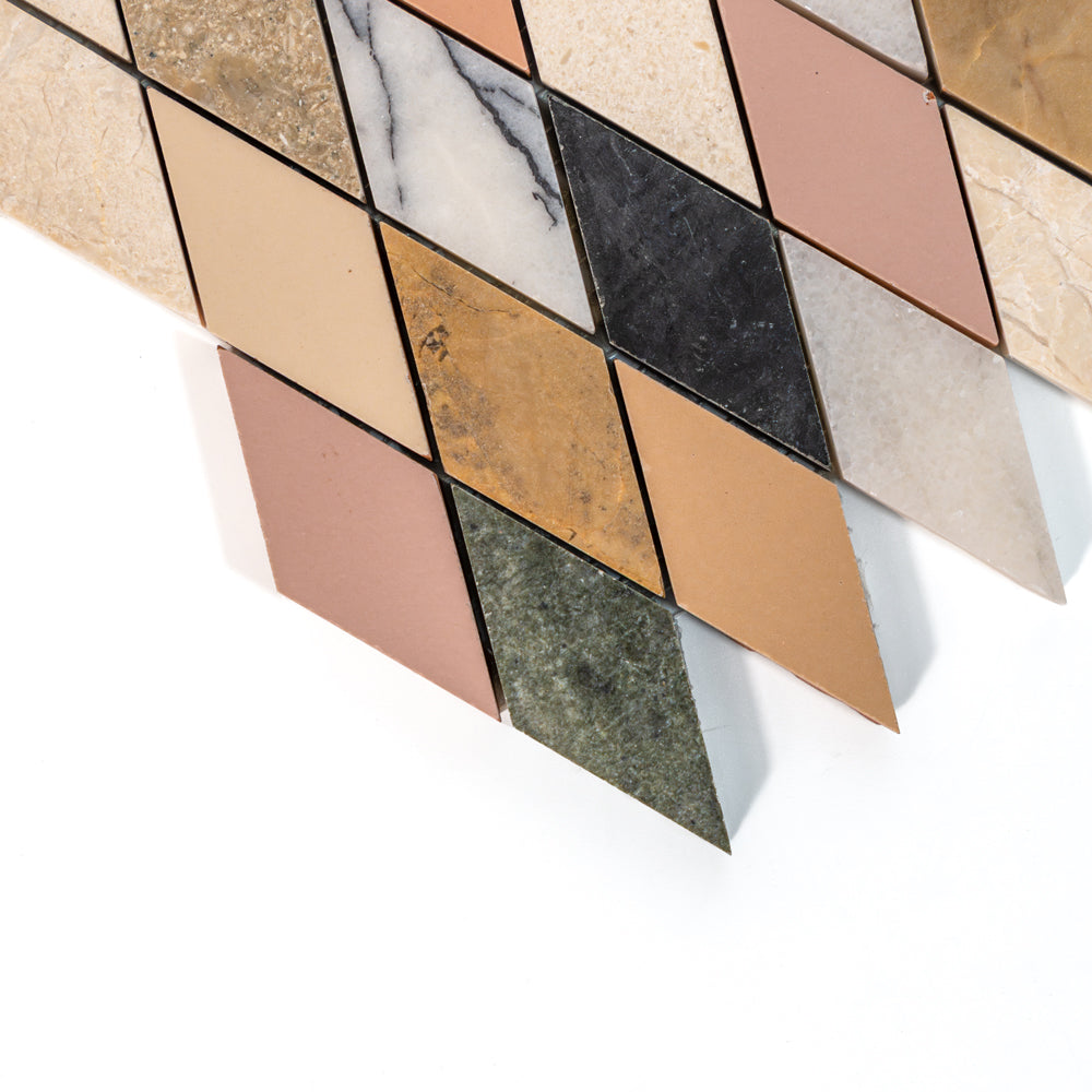 Blend Honed Hazem Marble Mosaics 9 3/8×11 3/4