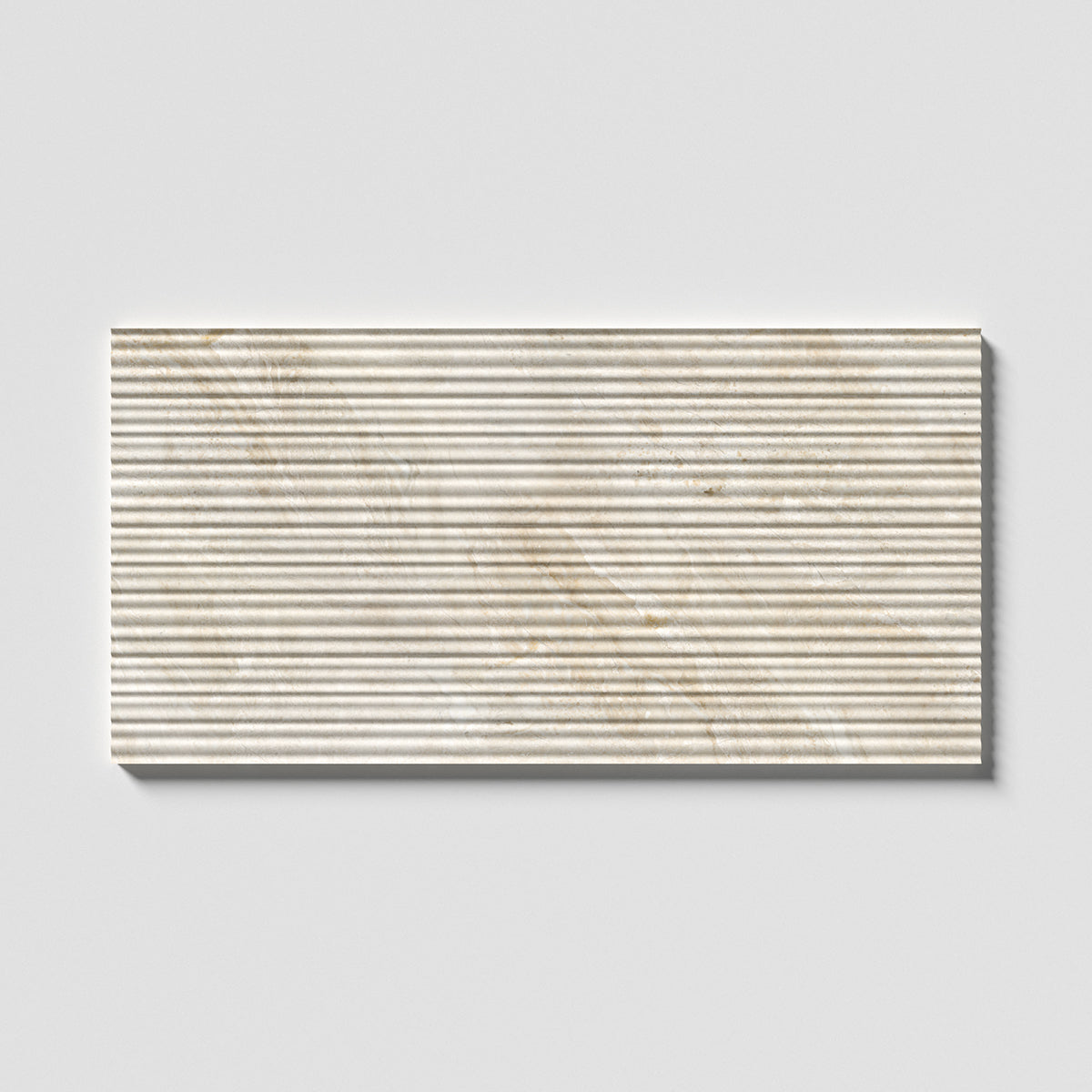 Diana Royal Honed Thin Fluted Marble Tile 18×36 Image