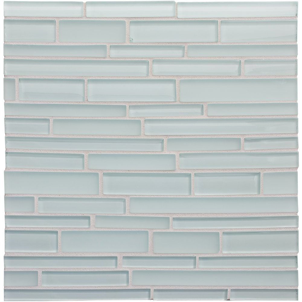 Marble Systems Tide glossy colored glass tile pattern swatch — available at Surface Group