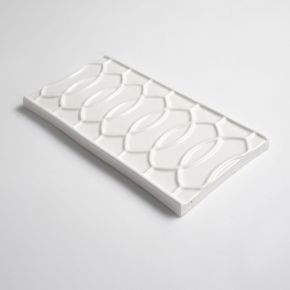Tulum White Glossy Vienna Ceramic Accent Tiles 4×8 (WST09164)