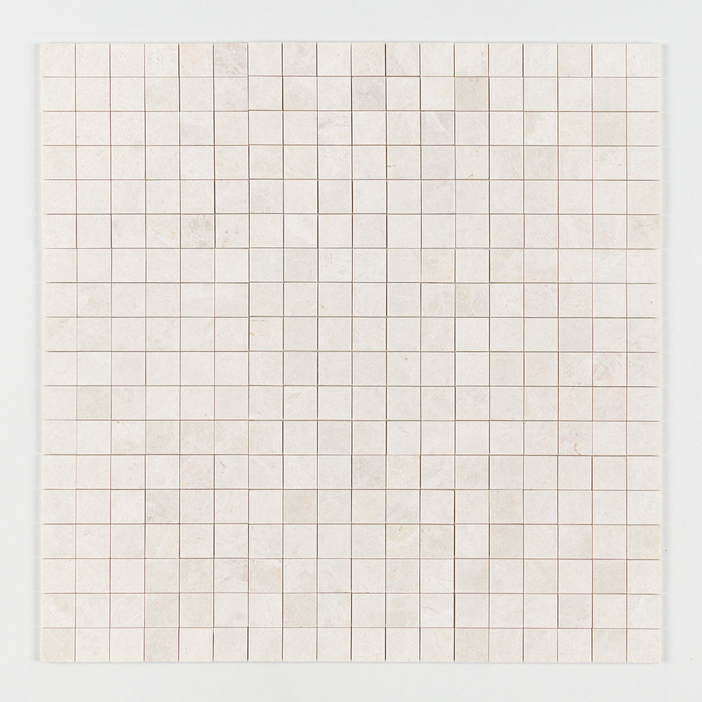 Marble Systems Vanilla Marble Vanilla matte marble tile pattern swatch — available at Surface Group